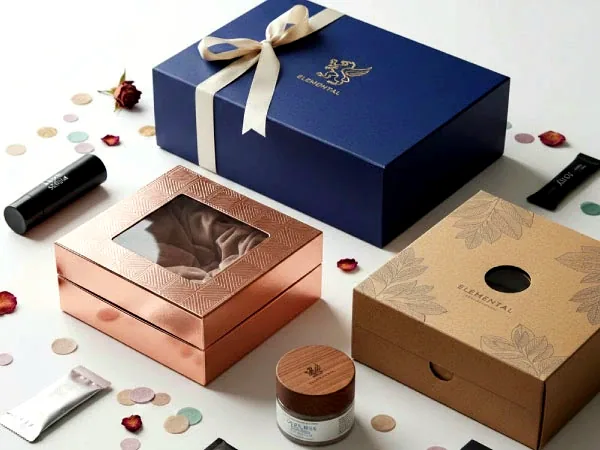 Premium rigid box print and finish details